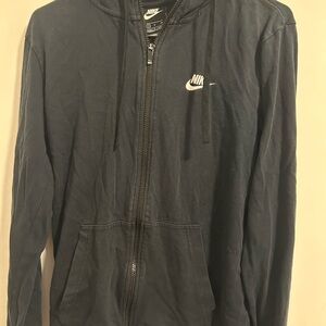 Nike Men's Zip-Up Black Sweater